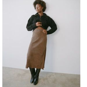 Ozma Grace Slip Skirt. Calf length.